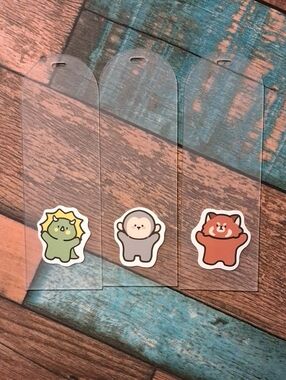 ANIMAL BOOKMARKS SET!!